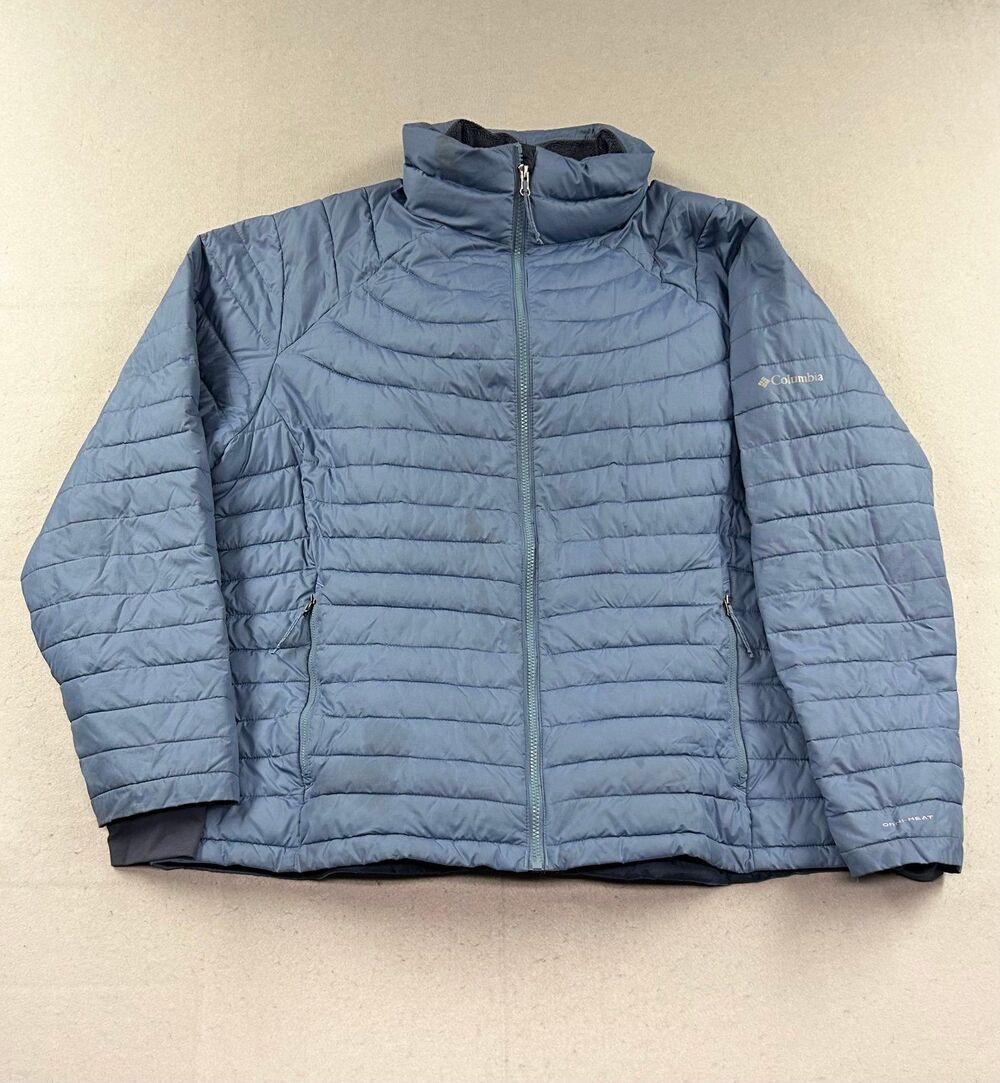 Columbia Women’s Omni Heat Plus Size Puffer Jacket Blue